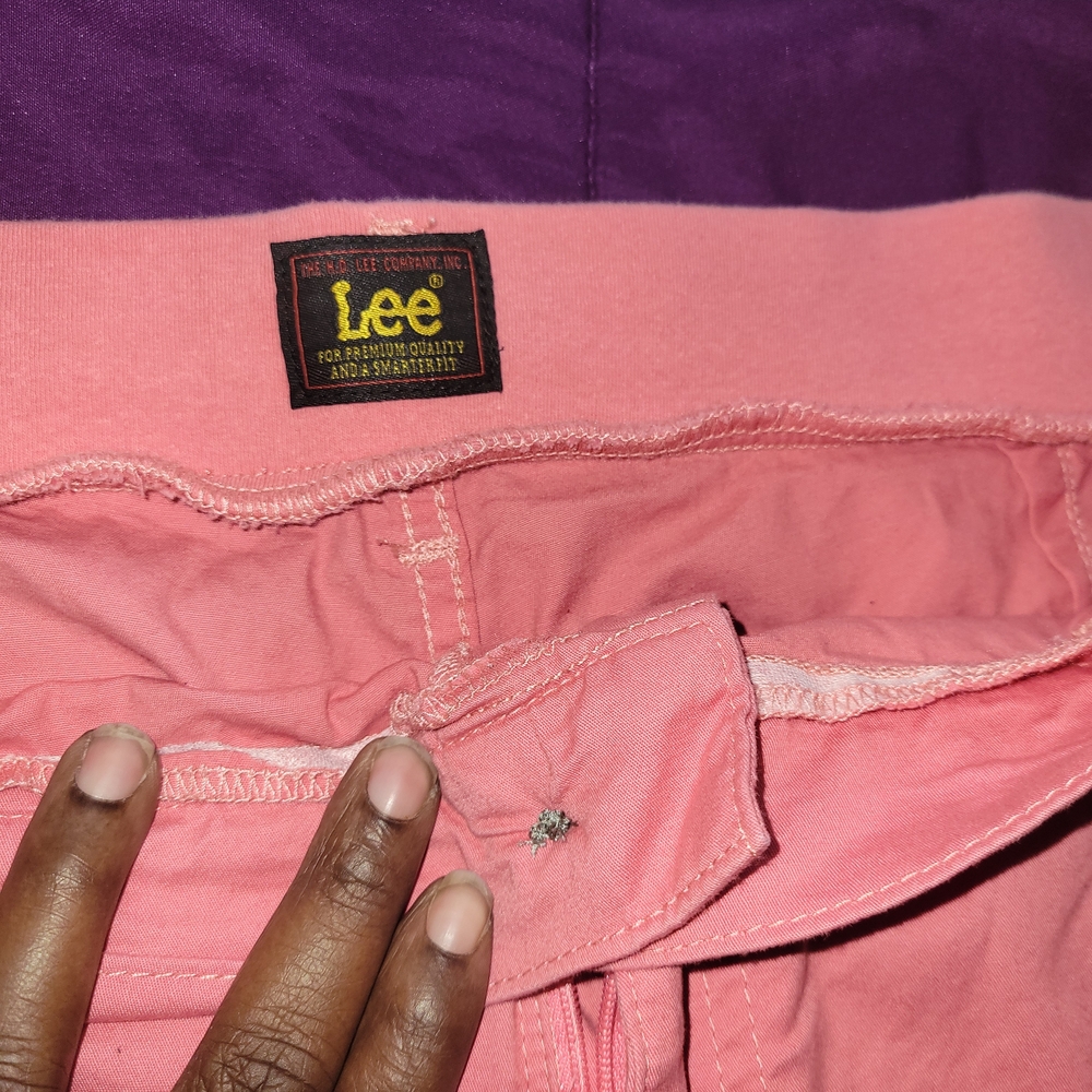 Lee Pink Capri Pants Size 18 In Good Condition
